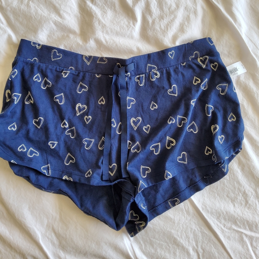 Gap Factory blue PJ shorts